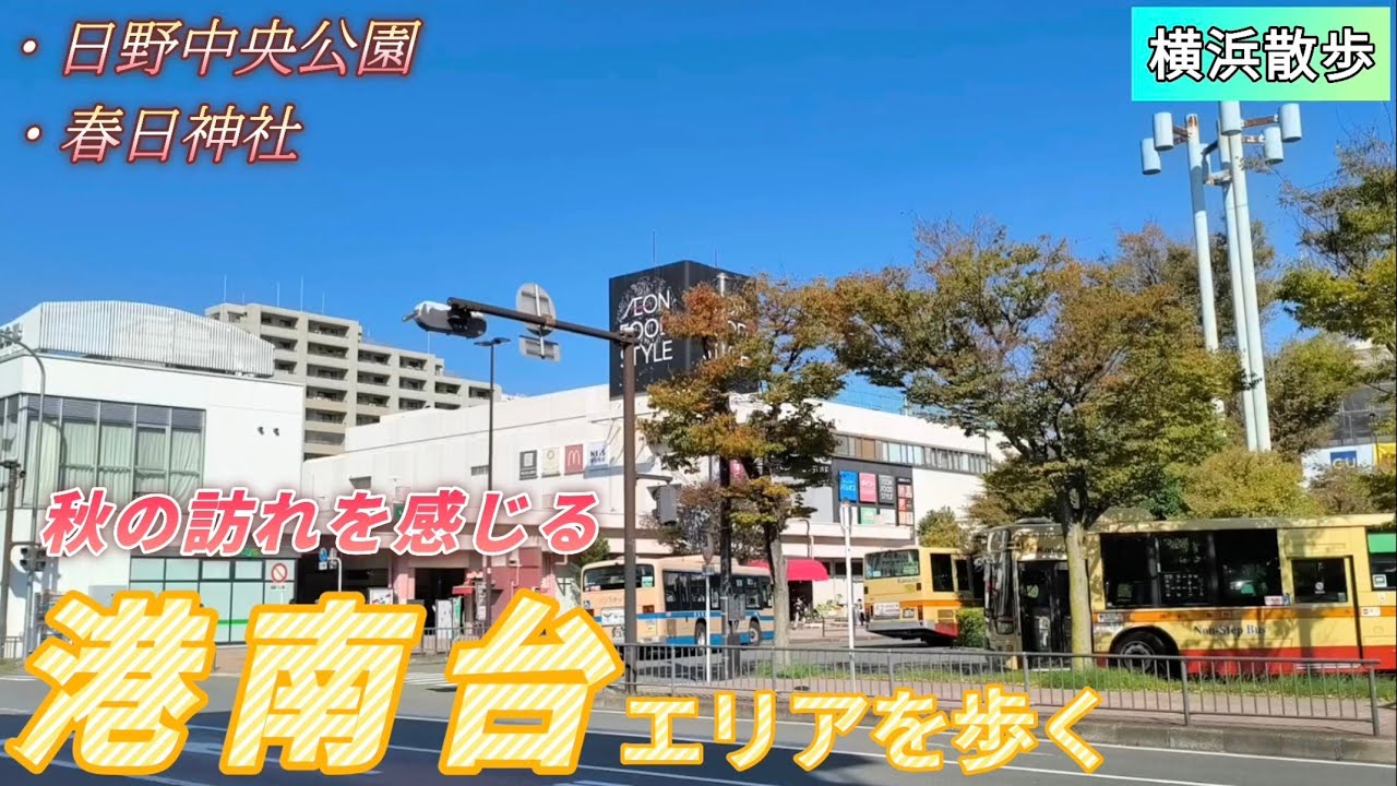 【爽やかな秋晴れ！】港南台で公園を巡りました！横浜さんぽ