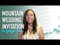 Wanna know how to create a Wedding Invitation in GOOGLE DOCS? Come Design with Me!