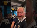 Scotland fans at Easter Rd fanzone predict the result of the Scotland v Morocco match  #worldcup2026