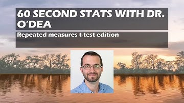 60 second stats : Repeated Measures t test in JAMOVI