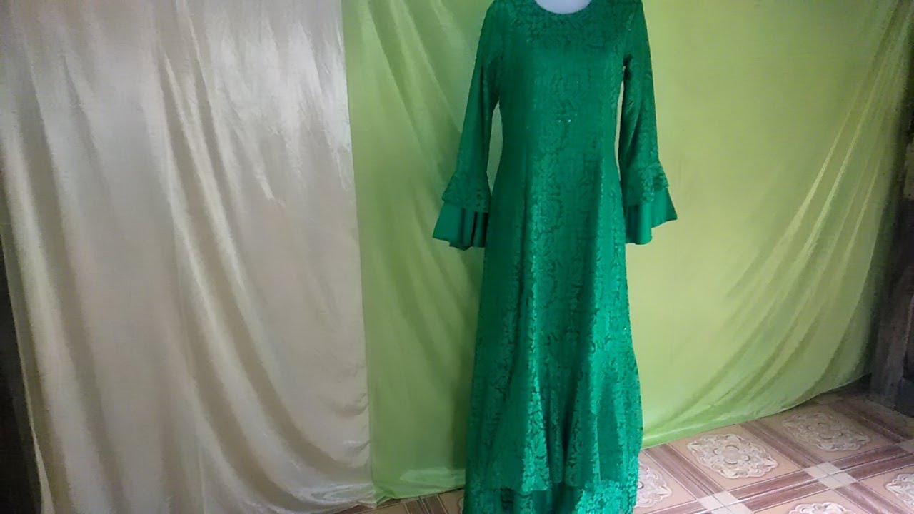  Model  Baju  Gamis Brokat  Pesta  Muslim Terbaru  2021  YouTube