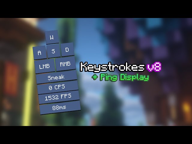 Minecraft 1.16.5 - Keystrokes mod (with SpeedBridge maps) 