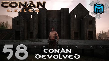 MANSION GATE AND TOWERS- EP58 | Conan Exiles (Conan Devolved X03)