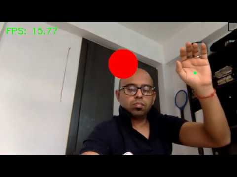Tracking hand in video using tensorflow model - python - YouTube