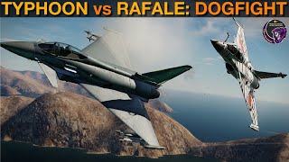 Eurofighter Typhoon vs Dassault Rafale: Dogfight | DCS WORLD