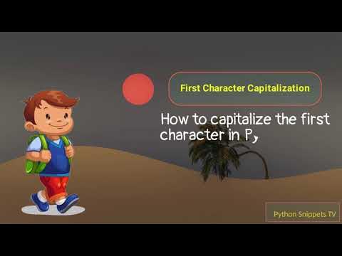 Python: How to Capitalize First Letter of Every Word - YouTube