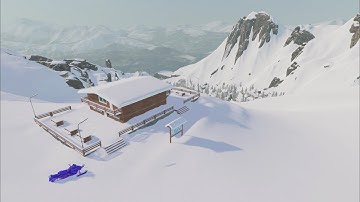 The Snowboard Game - Welcome to Canyon Village (custom map)