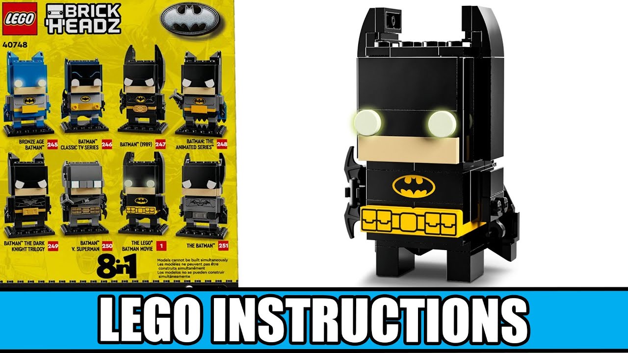 BrickHeadz - Batman 8in1 - DC Super Heroes (The LEGO Batman Movie) LEGO instructions