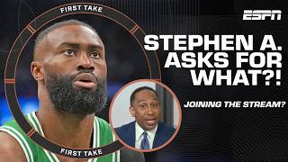 Stephen A. says he’d join Jaylen Brown’s stream?! 👀 | First Take