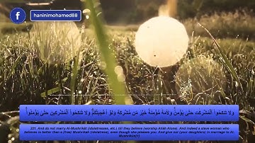 تلاوة نقية بصوت القارئ أبو بكر الشبراوي (سورة البقرة)من 218الى 222