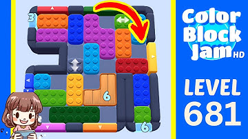 Color Block Jam Level 681 Solution Walkthrough