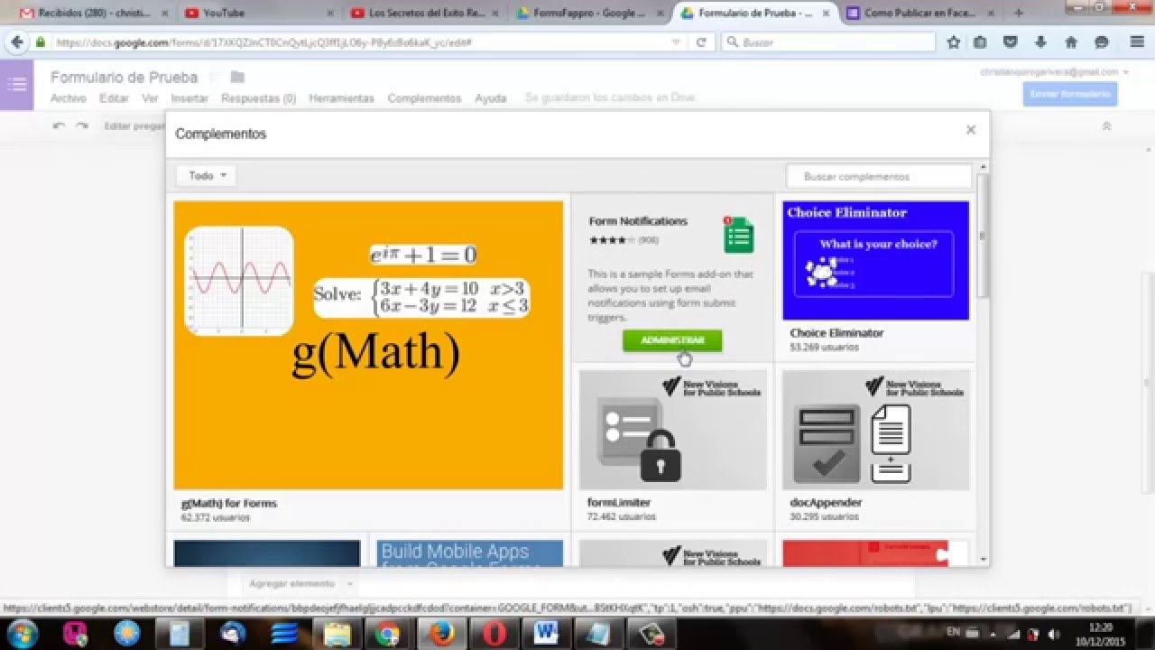 Como Crear un Formulario en Google Drive para el FAPPRO ...