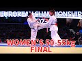 European karate championship 2023 women 5055kg final shinkyokushinkai karate