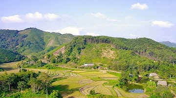 Đây là cảnh quan núi đồi ở nông thôn tôi