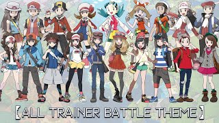 ポケモン 歴代トレーナー戦闘BGMALL Pokémon Trainer Battle Theme【1996~2022、Gen1~8、HQ】【作業用BGM】