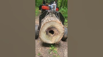 Moving Maple logs with home made log arch