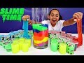 MIXING ALL MY STORE BOUGHT SLIMES!! Giant Smoothie | Toys AndMe