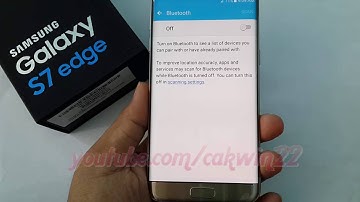 Samsung Galaxy S7 Edge : How to pair or Unpair Bluetooth