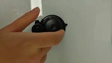 how to install or removal sucion cup for a dash cam?