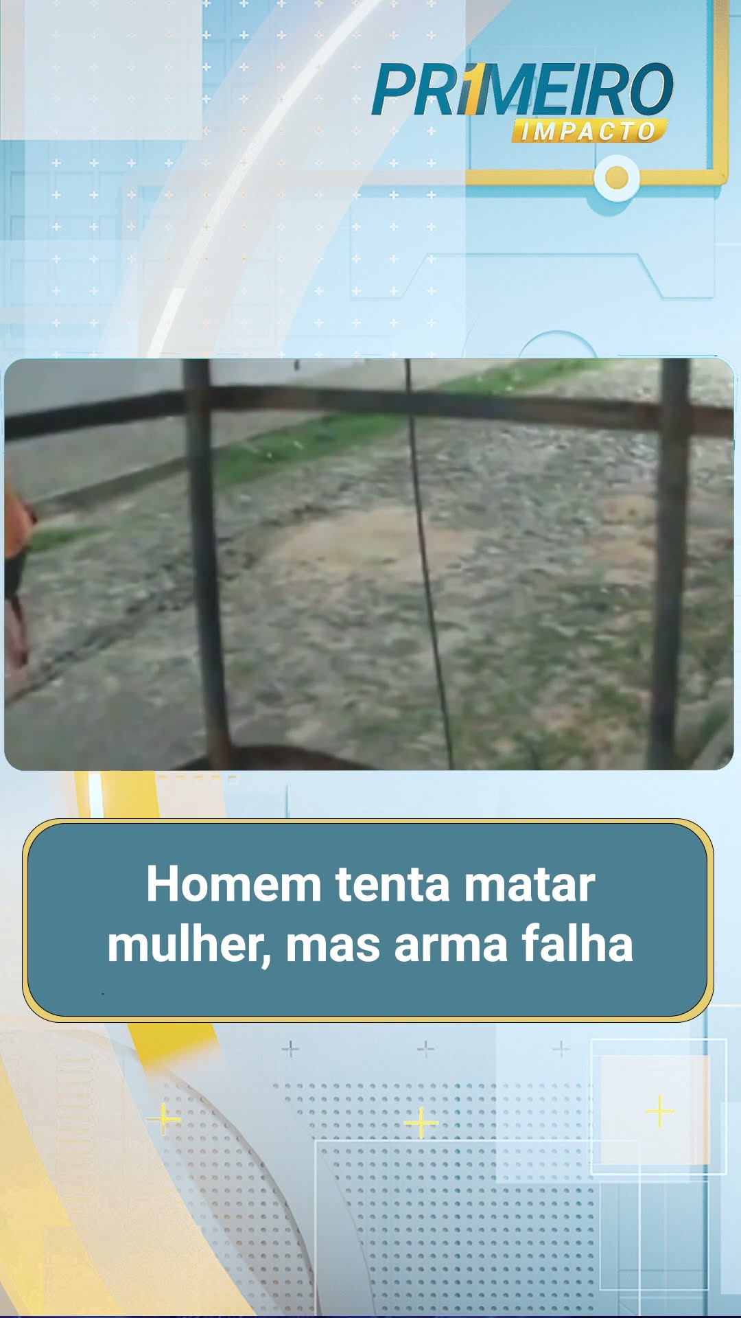 Arma falha no momento em que homem tenta matar mulher | Primeiro Impacto (18/02/25)