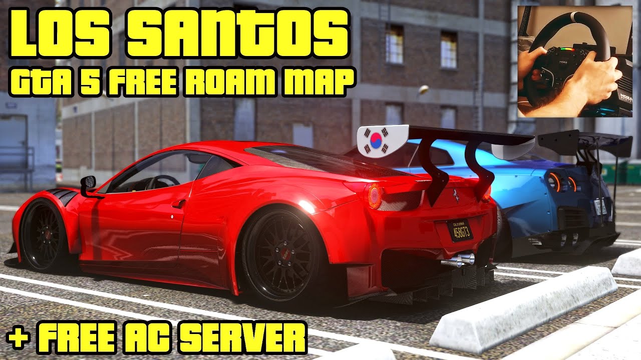 Assetto Corsa: Los Santos - GTA 5 Free Roam map / Moza R5 Wheel