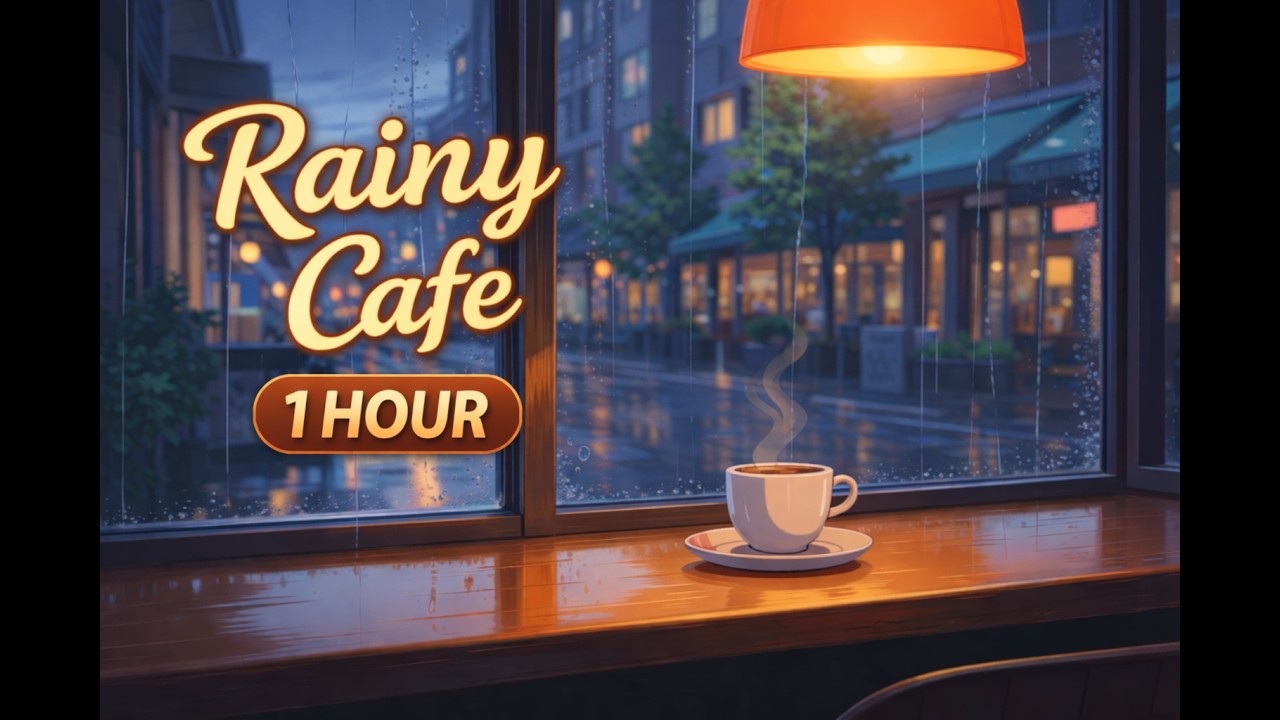Rainy Cafe Lofi 🌧️ | 1 Hour Study & Focus Music - YouTube
