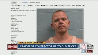 Craigslist contractor up to old tricks