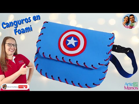 ?Cómo hacer un CANGURO para NIÑOS en Foami Paso a Paso