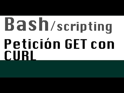 bash consumir servicio REST con GET  y CURL - Tutorial shell scripting