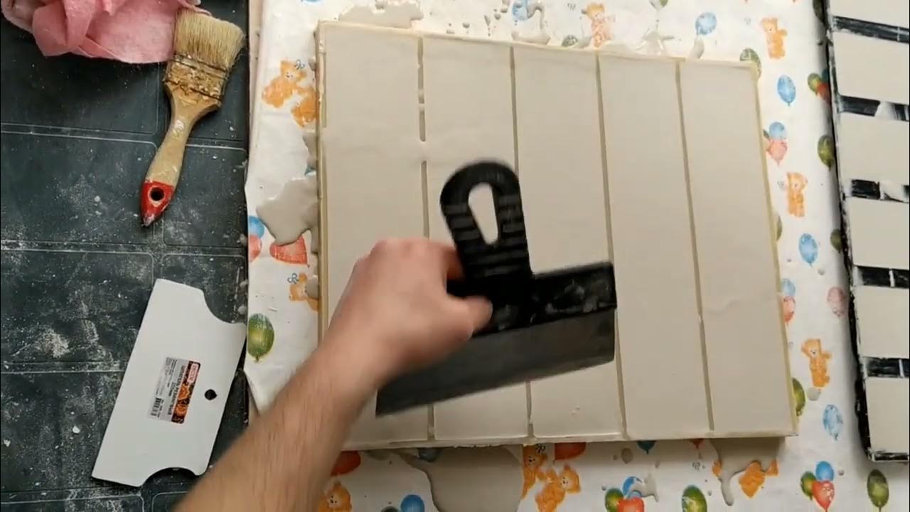 Производство декоративного камня из гипса для новичков - YouTube