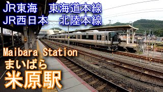 JR東海・東海道本線　JR西日本・北陸本線　米原駅を探検してみた Maibara Station. Tokaido Main Line. Hokuriku Main Line