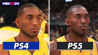 NBA 2K24: PS5 vs PS4 Comparison | Face, Graphics \& Gameplay | Next Gen vs Current Gen
