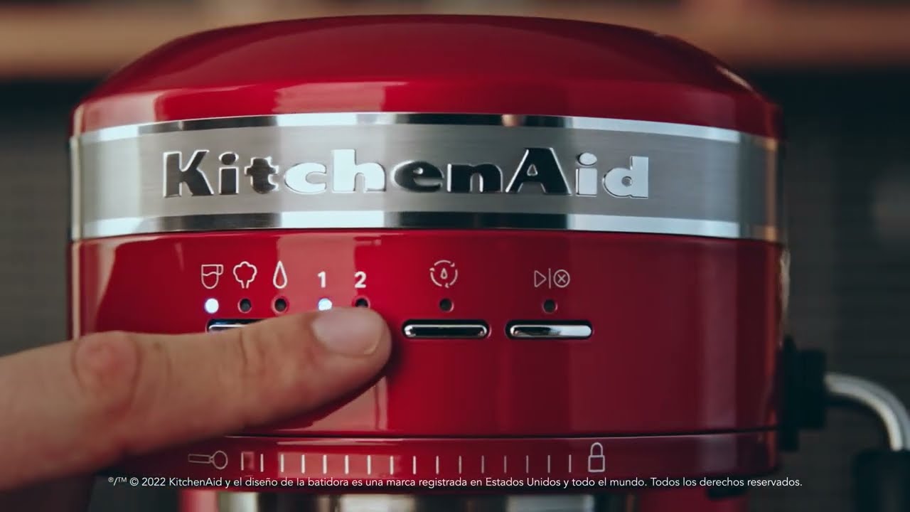 Puesta en marcha de la cafetera espresso KitchenAid