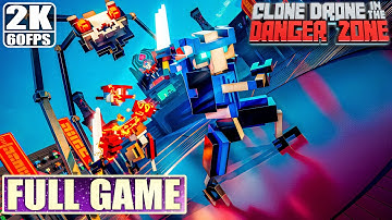 [ Clone Drone in the Danger Zone ] Full Game Walkthrough - Part 1 (PC 60FPS - No Commentary)