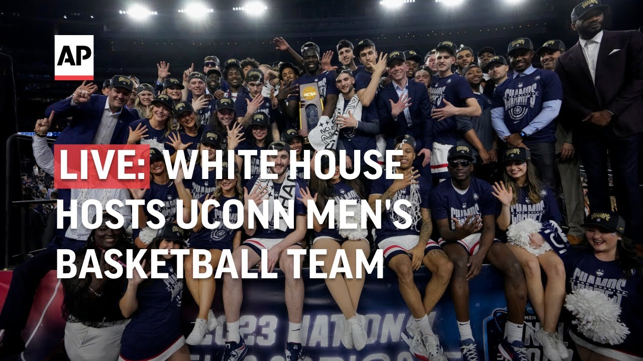 LIVE UConn mens basketball team visits the White House