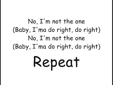 3lW no more [baby imma do you right] lyrics