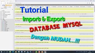 Cara Mudah Export/Import Database MySQL di XAMPP | 2022