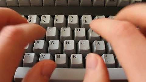 IBM Model F122 short typing demonstration