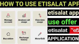 how to use etisalat application? screenshot 2