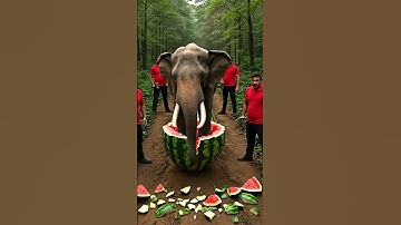 Rescue huge elephant from giant Log #animals #funny #shorts #shortvideo