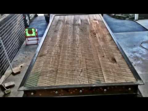 industrial-wood/metal-firehouse-table
