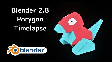 Porygon in Blender 2.8 | Modeling Timelapse