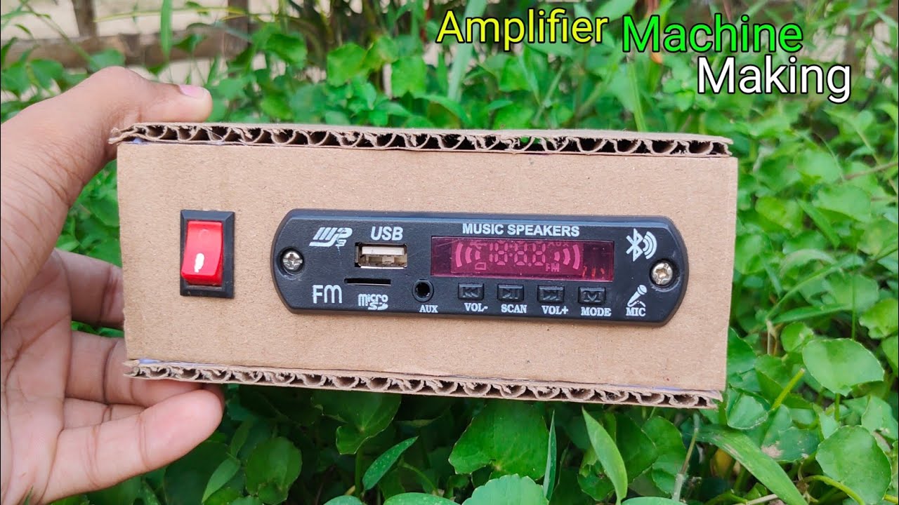 How to make audio amplifier at home | How to Make Powerfull Bass Audio ...