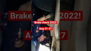 DOT CVSA Brake Check 2022 Aug 21-27!
