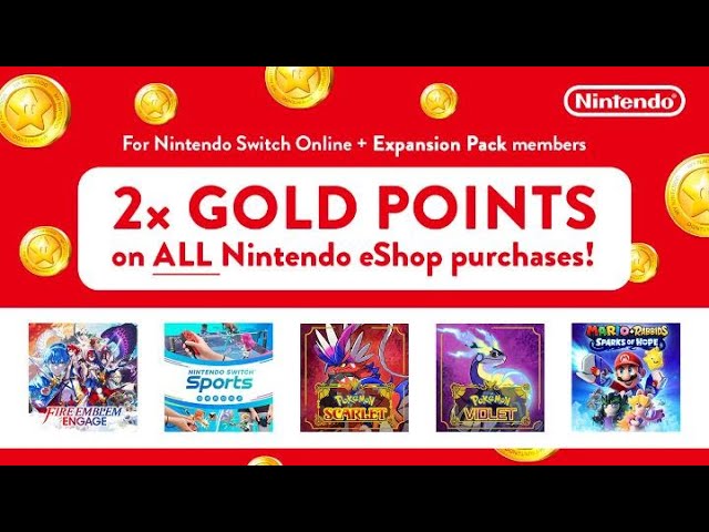 For a limited time, earn Gold Points with Nintendo Switch Online