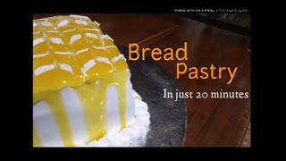 Bread Pastry in just 10 minutes || with homemade gel topping || Four Stars Funtime || screenshot 4