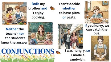 ✨Master English Conjunctions in a Fun way 📚 |100 Simple Examples to improve your grammar
