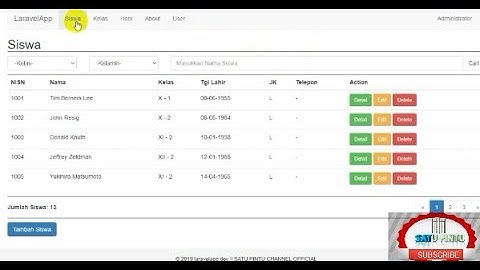 SATU PINTU| Source code Sistem Informasi Siswa (laravel)|Source code Student Information Systems|
