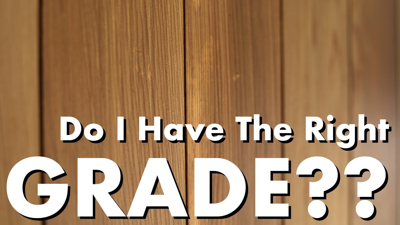 Cedar Grades: How Do I Know The Difference? - TimberTips - YouTube