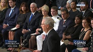 Word for Word: Republican Leaders Pay Tribute to Sen. John McCain in U.S. Capitol Rotunda (C-SPAN)